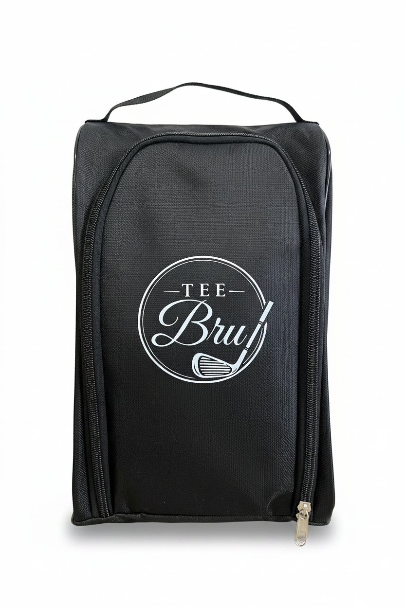 TeeBru golf shoe bag on a blank background
